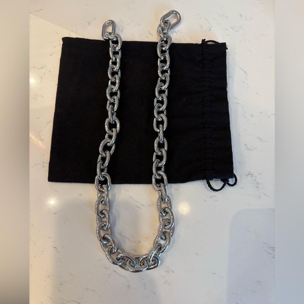 Clare V. Shoulder Strap - mini link chain in silver NWOT - Picture 2 of 4